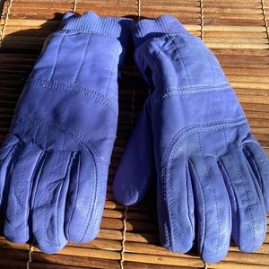Vintage Leather Ski Gloves